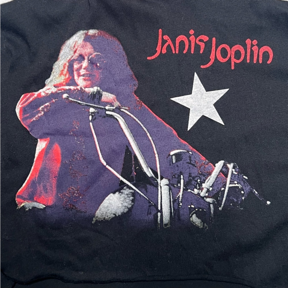 CHASER Janis Joplin Classic Motorcycle Levi Tee, size S NWT - Picture 4 of 6